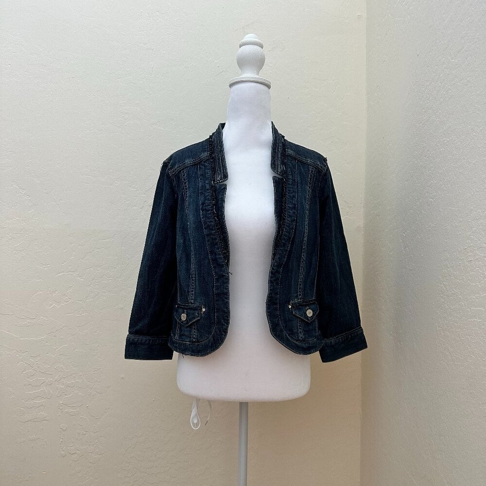 WHBM Medium Wash Denim Jacket